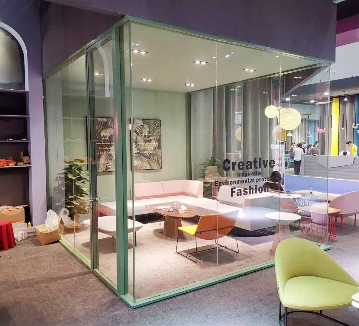 Egood Type 108 full view glass partition wall Egood Type 108 full view glass partition wall