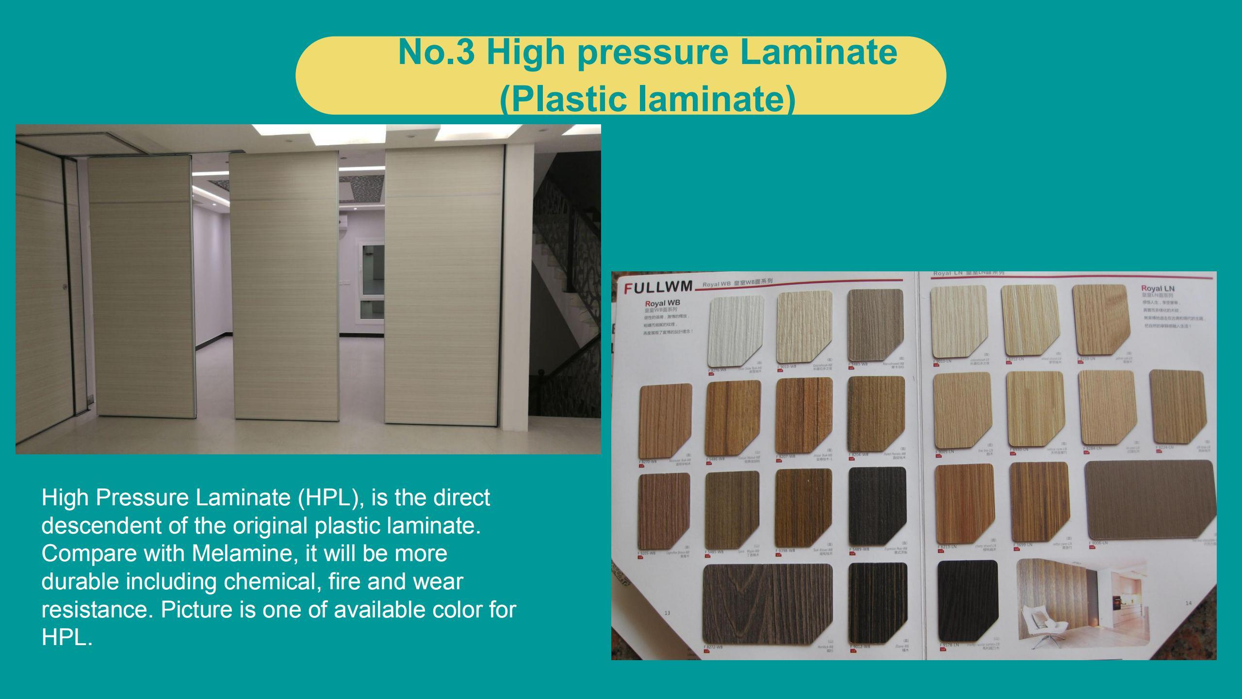 High pressure Laminate (Plastic laminate)