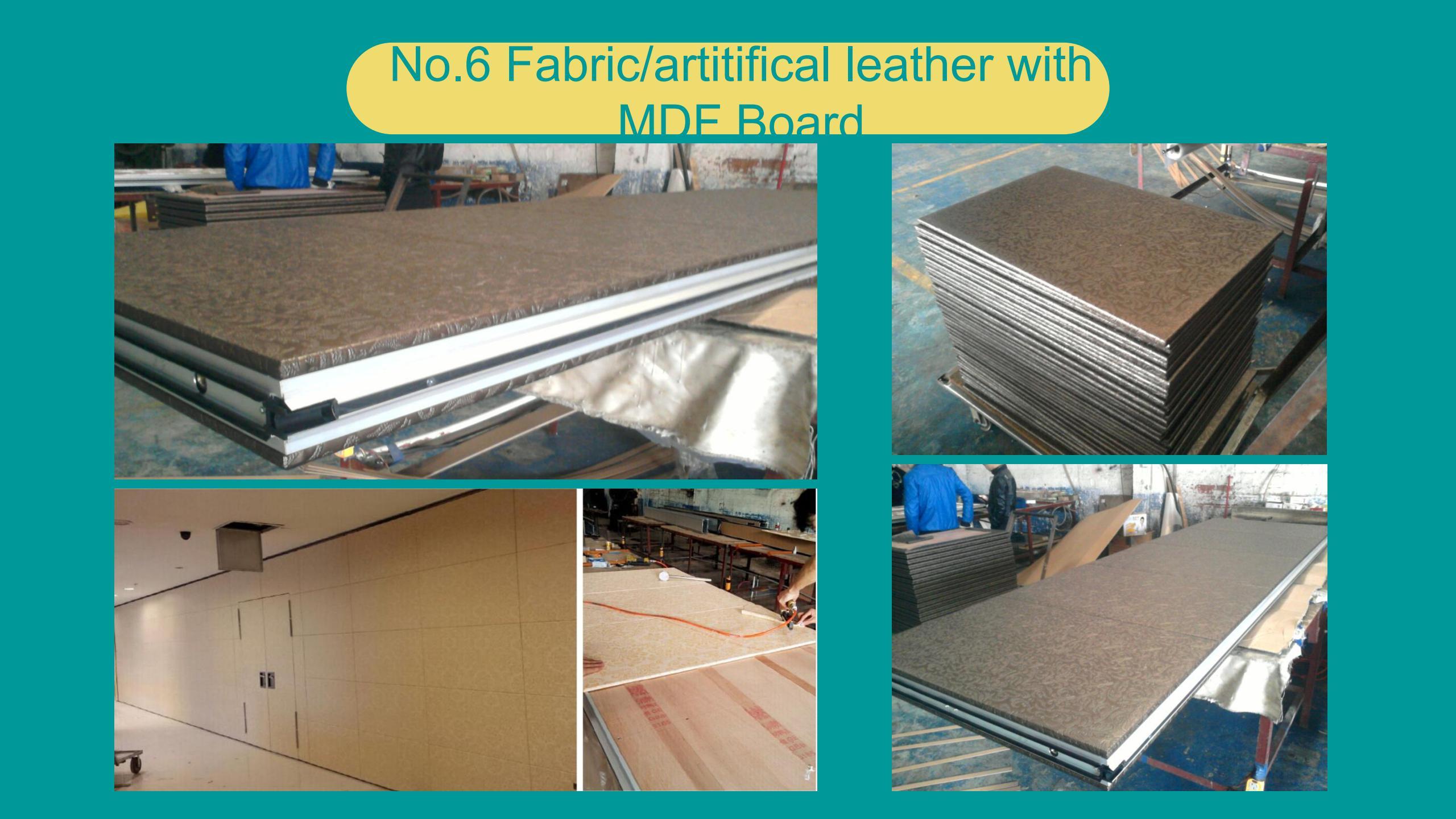 Fabric/artitifical leather with MDF Board