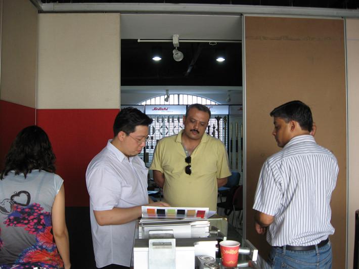 The Dacca Bangladesh clients visit Egood operable wall company