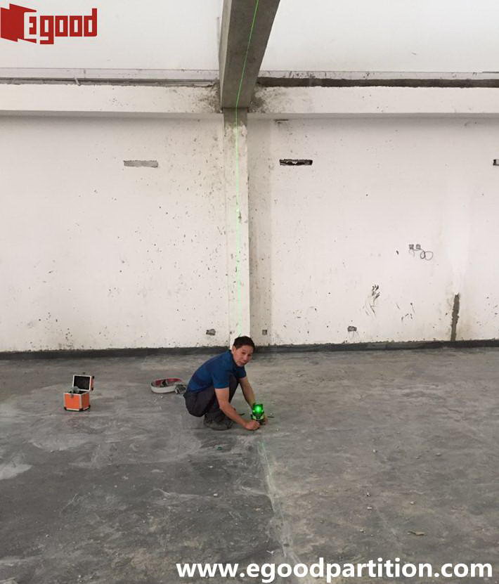 movable partition wall  installation 
