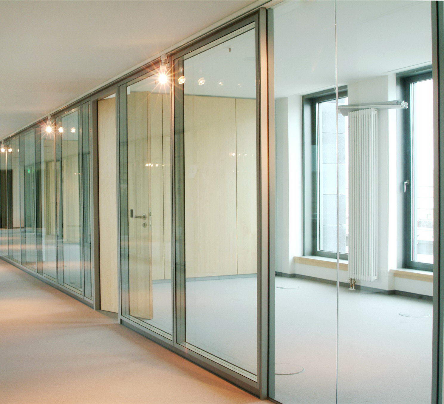 EG108 office glass partition wall 