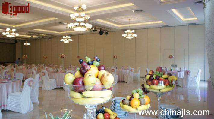 Movable partition in ballroom, romania